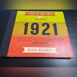 Songs Of Our Times - Song Hits Of 1921 - 3x 10" 78 RPM Decca Records 1947